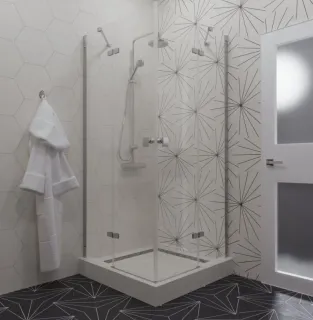 Душевой уголок Triton Дельта Щ0000054216 90x90 см профиль хром стекло прозрачное